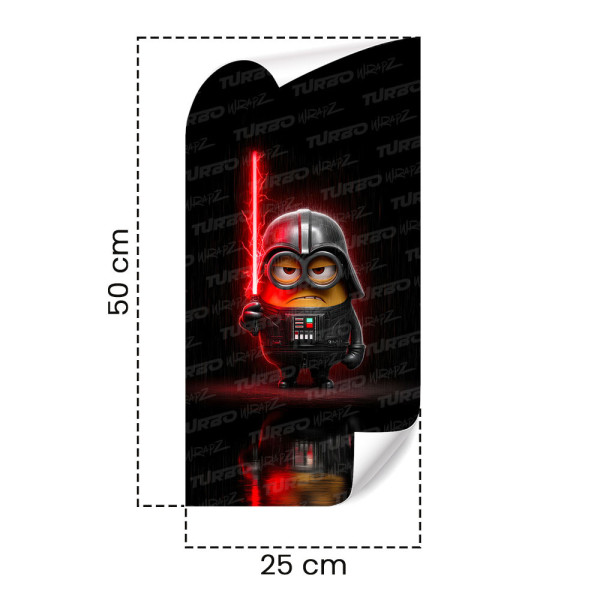 Sticker for car pillar Darth Vader Minion | TurboWrapz.com