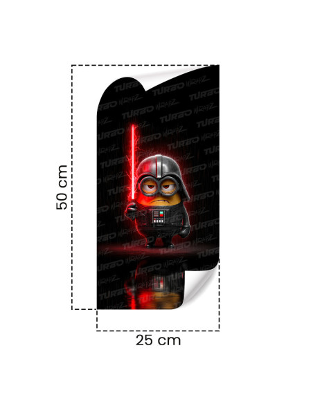 Naklejka na słupek samochodowy Darth Vader Minion | TurboWrapz.com