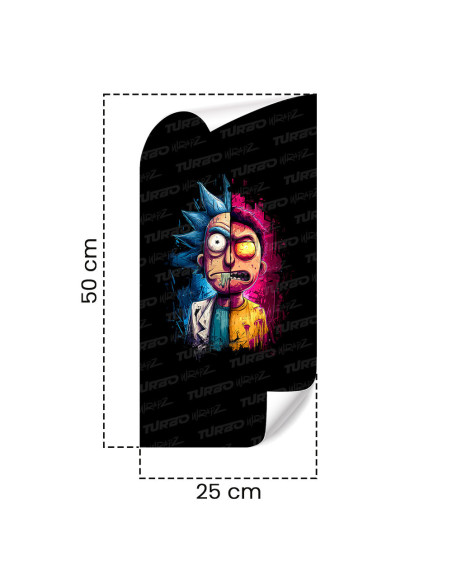 Naklejka na słupek samochodowy Rick vs Morty | TurboWrapz.com