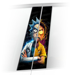 Naklejka na słupek samochodowy Rick vs Morty 2 | TurboWrapz.com