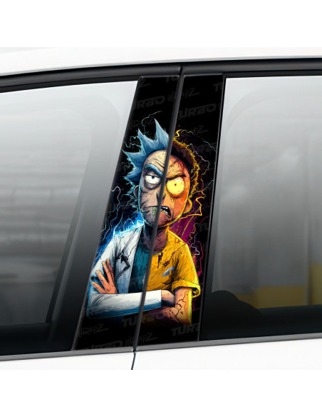 Naklejka na słupek samochodowy Rick vs Morty 2 | TurboWrapz.com