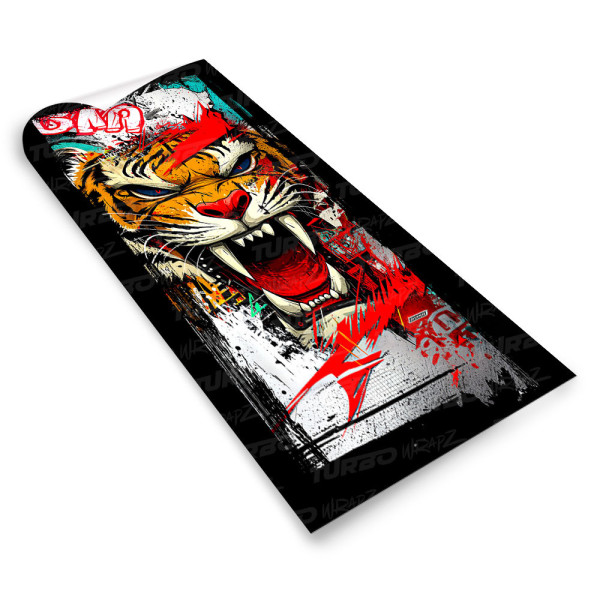 Sticker for car pillar Tygrys Street Art | TurboWrapz.com