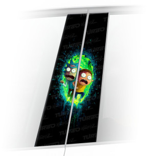 Sticker for car pillar Rick vs Morty Portal | TurboWrapz.com
