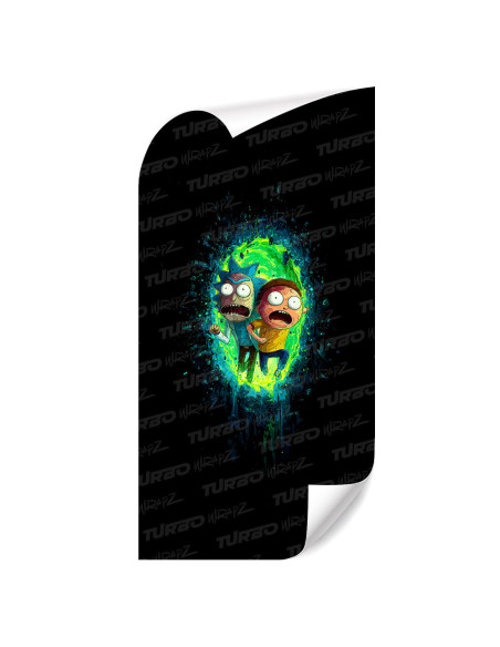 Naklejka na słupek samochodowy Rick vs Morty Portal | TurboWrapz.com