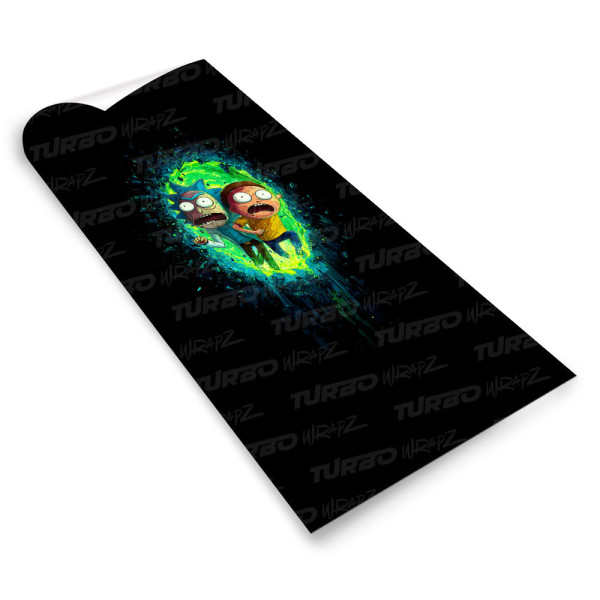 Naklejka na słupek samochodowy Rick vs Morty Portal | TurboWrapz.com