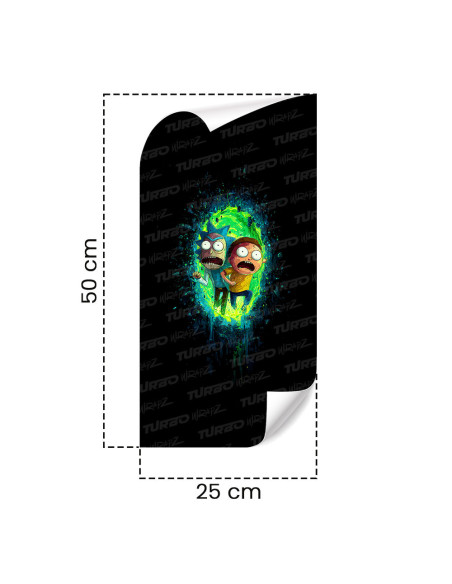 Sticker for car pillar Rick vs Morty Portal | TurboWrapz.com