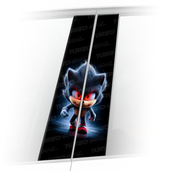 Sticker for car pillar Sonic 2 | TurboWrapz.com