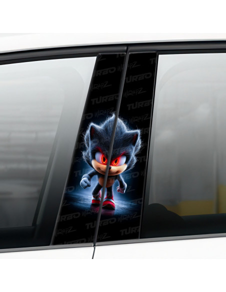 Sticker for car pillar Sonic 2 | TurboWrapz.com