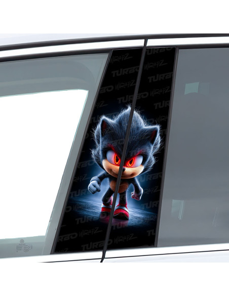 Sticker for car pillar Sonic 2 | TurboWrapz.com