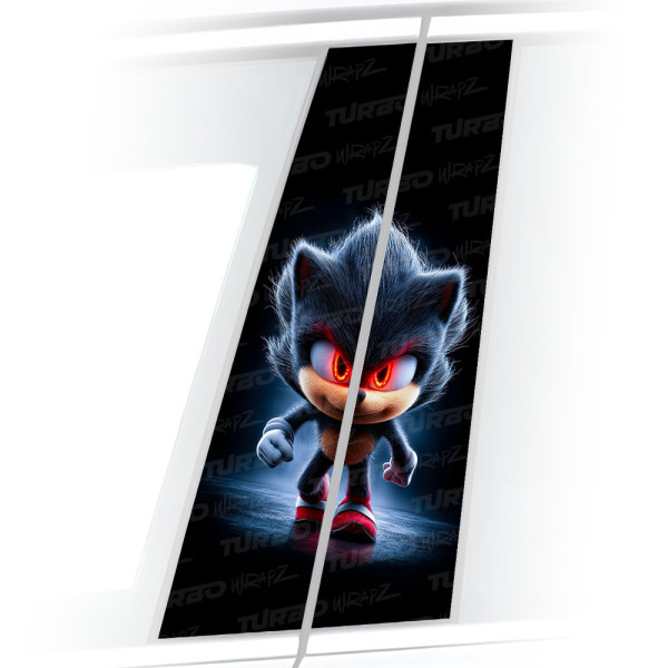 Sticker for car pillar Sonic 2 | TurboWrapz.com
