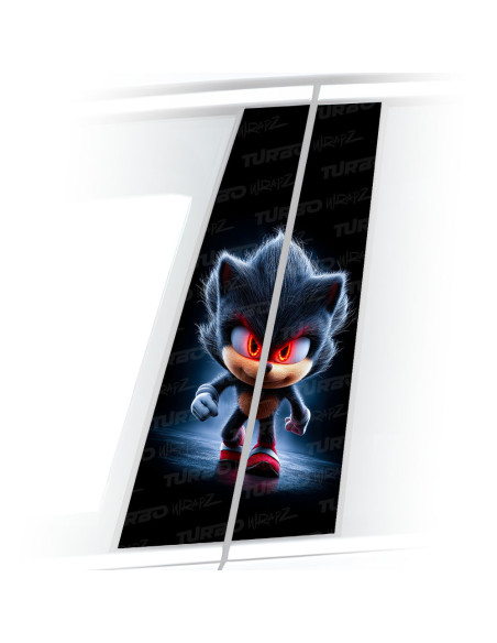 Sticker for car pillar Sonic 2 | TurboWrapz.com