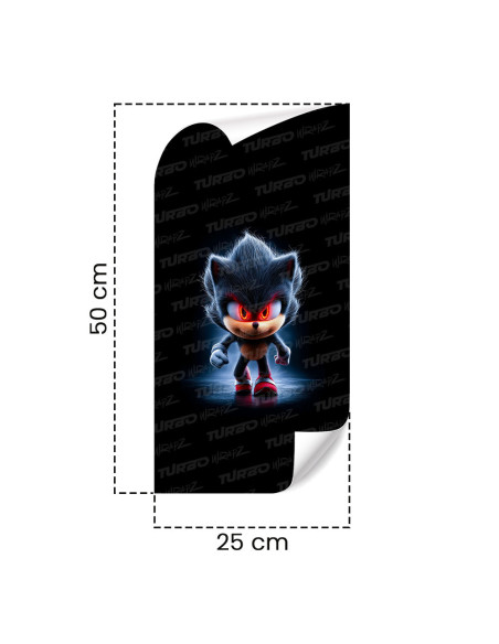 Sticker for car pillar Sonic 2 | TurboWrapz.com