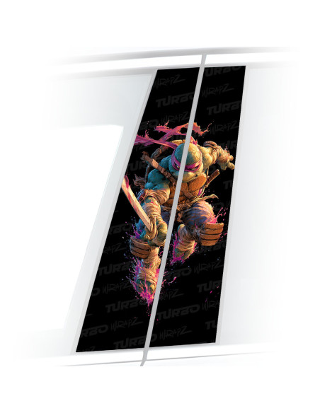 Sticker for car pillar Żółw Ninja | TurboWrapz.com