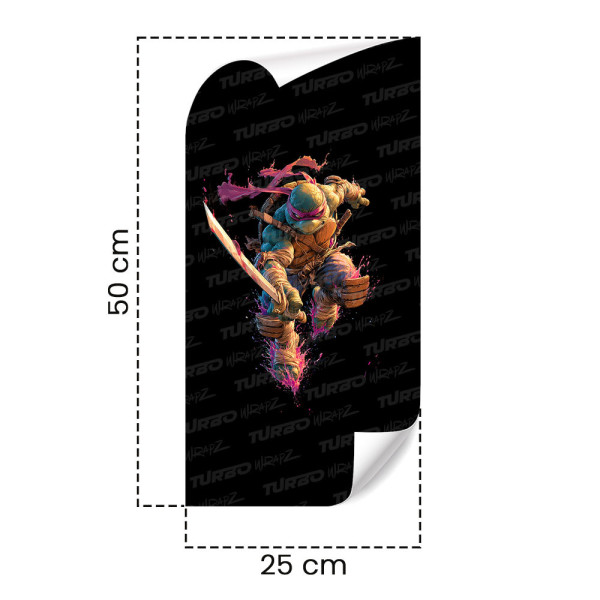 Sticker for car pillar Żółw Ninja | TurboWrapz.com