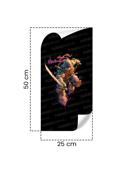 Sticker for car pillar Żółw Ninja | TurboWrapz.com