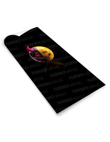Sticker for car pillar Emoji Evil x Smiley | TurboWrapz.com