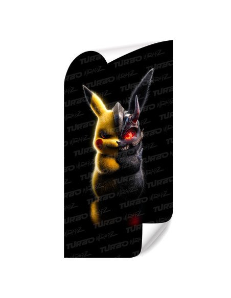 Naklejka na słupek samochodowy Pikachu wojownik | TurboWrapz.com