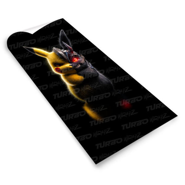 Naklejka na słupek samochodowy Pikachu wojownik | TurboWrapz.com