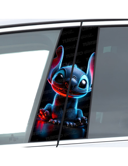 Sticker for car pillar Stich | TurboWrapz.com