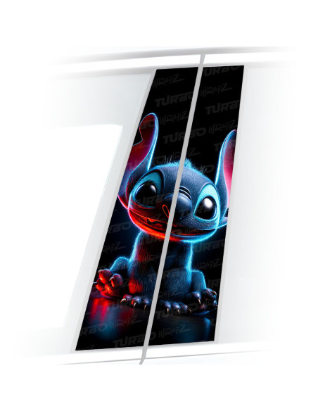 Sticker for car pillar Stich | TurboWrapz.com