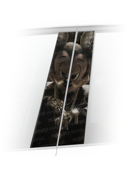 Sticker for car pillar Mickey HypeBeast | TurboWrapz.com