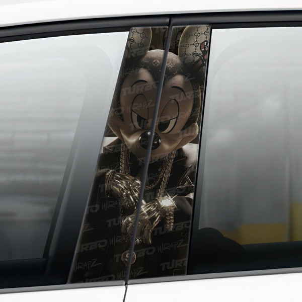 Sticker for car pillar Mickey HypeBeast | TurboWrapz.com