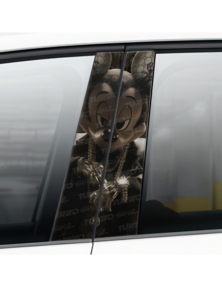 Naklejka na słupek samochodowy Mickey HypeBeast | TurboWrapz.com