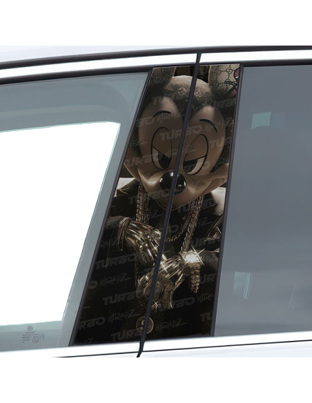 Naklejka na słupek samochodowy Mickey HypeBeast | TurboWrapz.com