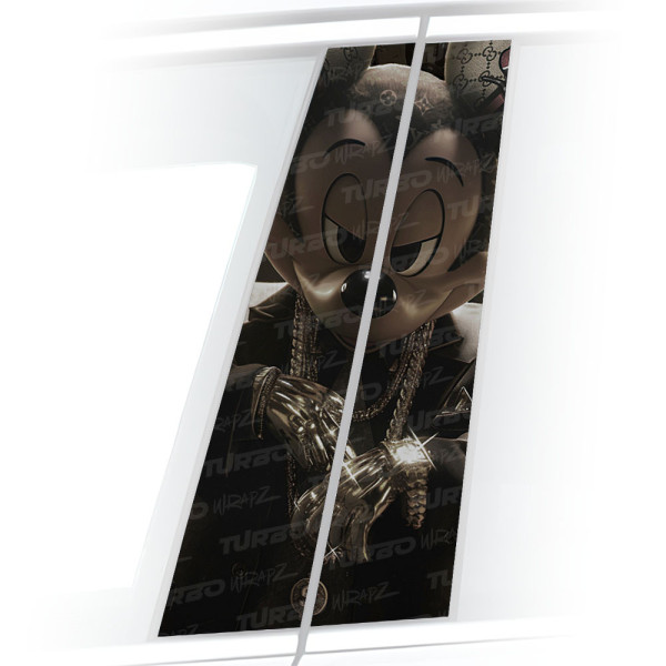 Naklejka na słupek samochodowy Mickey HypeBeast | TurboWrapz.com