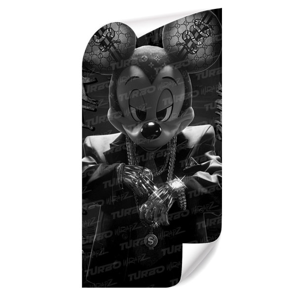 Naklejka na słupek samochodowy Mickey HypeBeast Czarnobiały | TurboWrapz.com