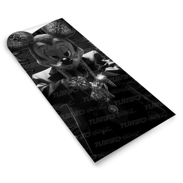 Naklejka na słupek samochodowy Mickey HypeBeast Czarnobiały | TurboWrapz.com