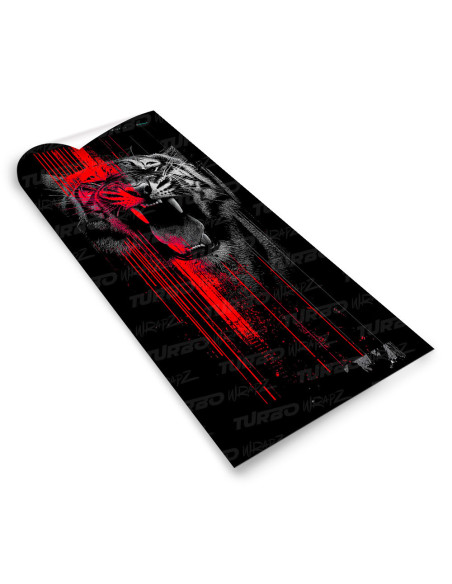 Sticker for car pillar Czerwony Tygrys  | TurboWrapz.com