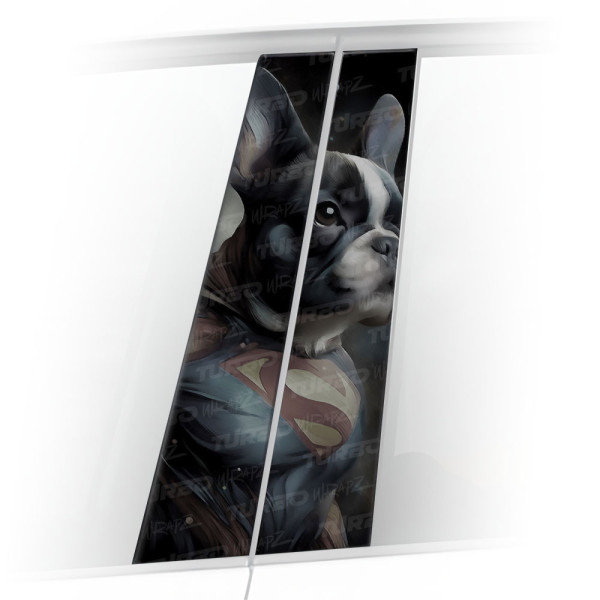 Sticker for car pillar SuperBuldog | TurboWrapz.com
