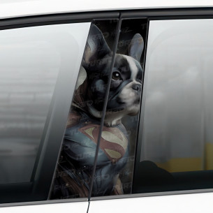 Sticker for car pillar SuperBuldog | TurboWrapz.com 2
