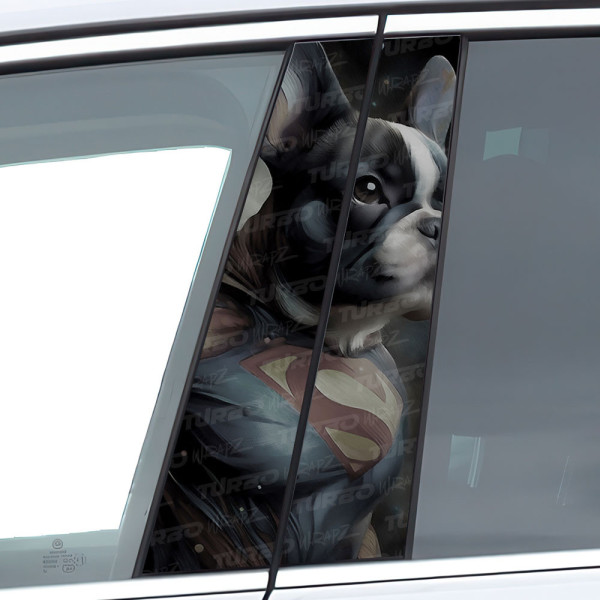 Sticker for car pillar SuperBuldog | TurboWrapz.com