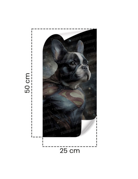 Sticker for car pillar SuperBuldog | TurboWrapz.com