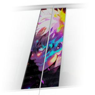 Naklejka na słupek samochodowy Kolorowy Satoru Gojo | TurboWrapz.com