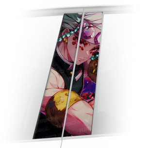 Sticker for car pillar Tengen Uzui | TurboWrapz.com