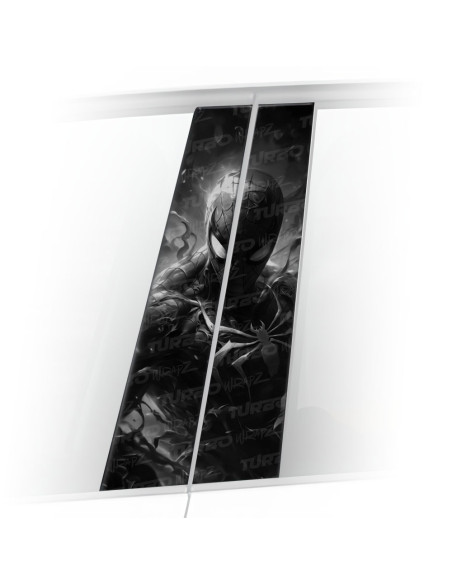 Sticker for car pillar SpiderMan Czarnobiały | TurboWrapz.com