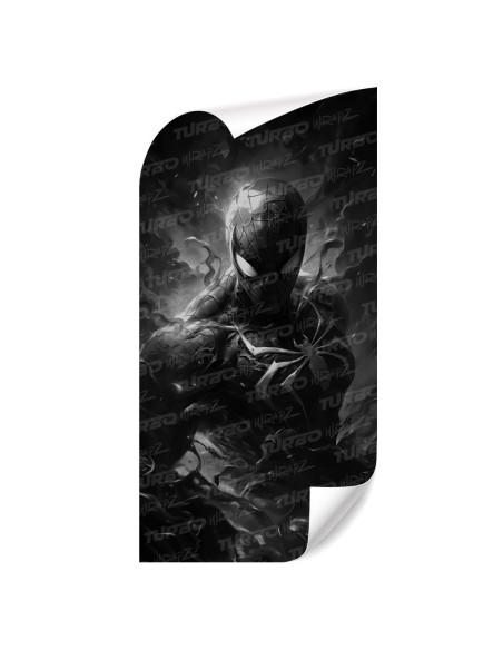 Naklejka na słupek samochodowy SpiderMan Czarnobiały | TurboWrapz.com