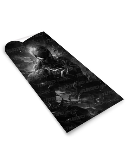 Naklejka na słupek samochodowy SpiderMan Czarnobiały | TurboWrapz.com