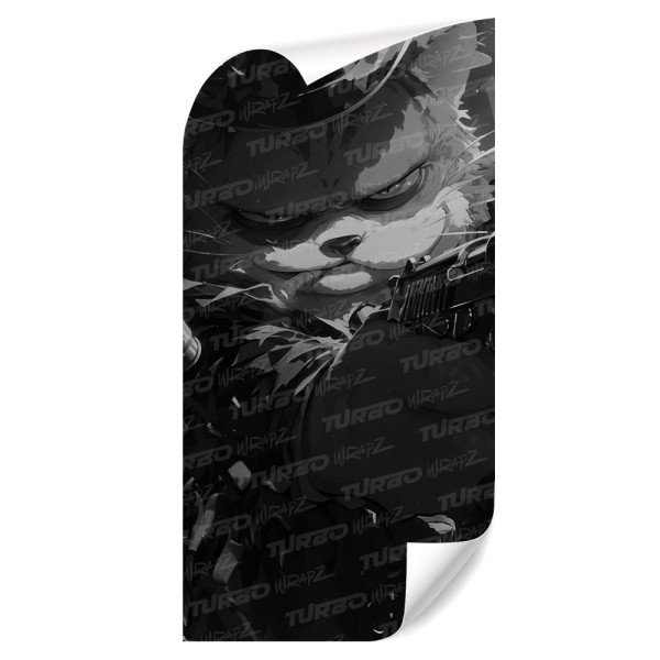 Sticker for car pillar Garfield Mafia Czarnobiały | TurboWrapz.com