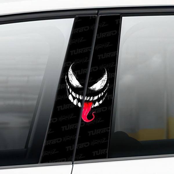 Sticker for car pillar Venom | TurboWrapz.com