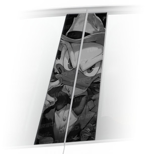 Sticker for car pillar Wujek Sknerus Mafia Czarnobiały | TurboWrapz.com