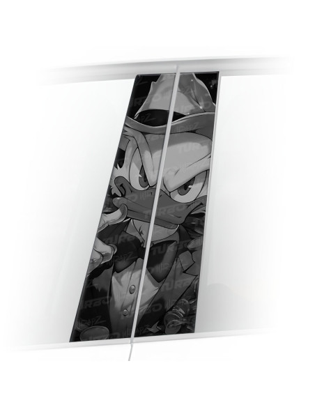 Sticker for car pillar Wujek Sknerus Mafia Czarnobiały | TurboWrapz.com