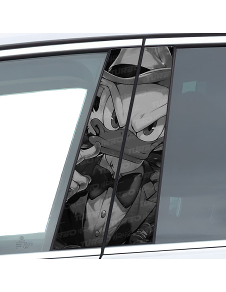 Sticker for car pillar Wujek Sknerus Mafia Czarnobiały | TurboWrapz.com