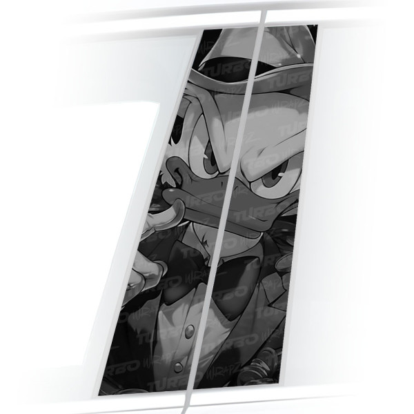 Sticker for car pillar Wujek Sknerus Mafia Czarnobiały | TurboWrapz.com