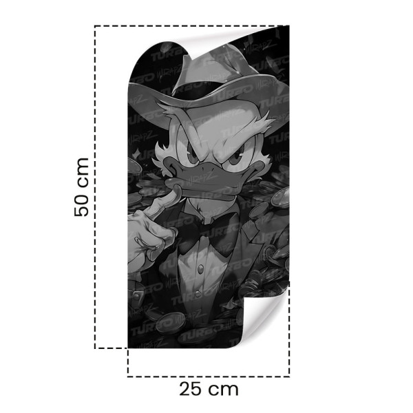 Sticker for car pillar Wujek Sknerus Mafia Czarnobiały | TurboWrapz.com
