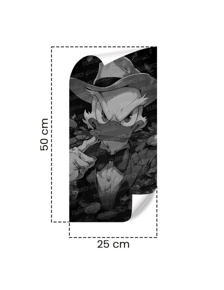 Sticker for car pillar Wujek Sknerus Mafia Czarnobiały | TurboWrapz.com