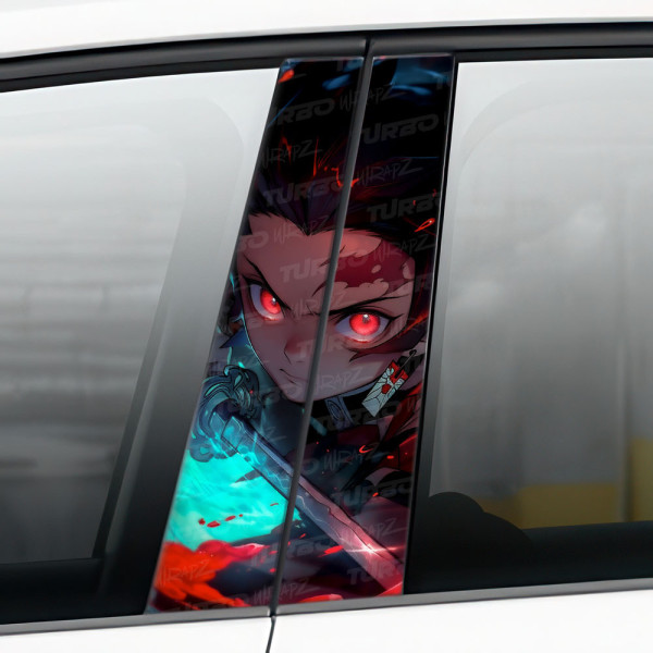 Naklejka na słupek samochodowy Demon Slayer | TurboWrapz.com